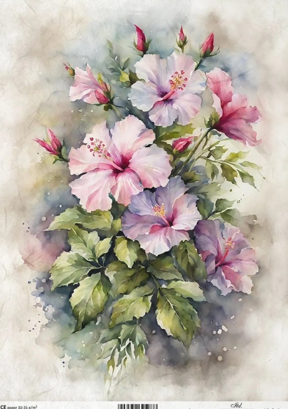 ITD Collection Papier do decoupage A4 - - ryżowy, R2466
