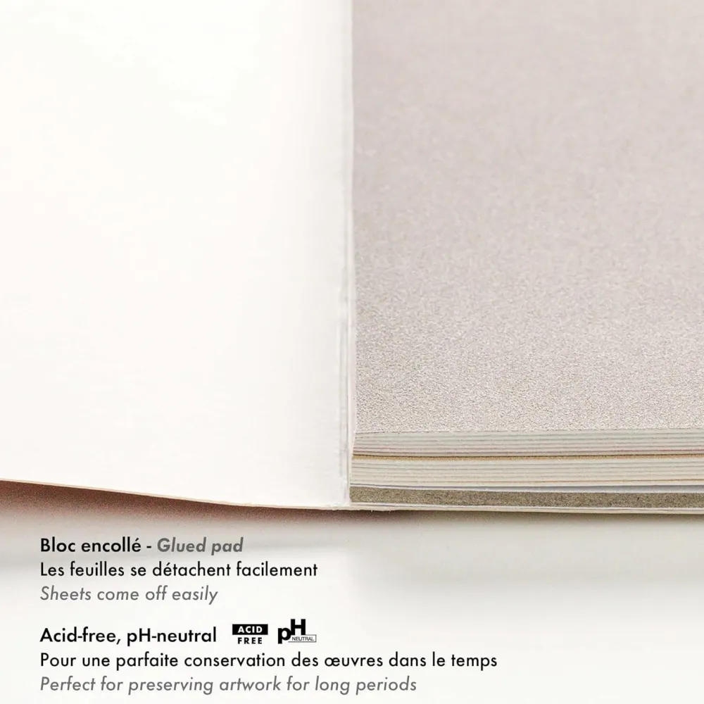 Clairefontaine Papier do pasteli suchych Pastelmat No. 2 - - 18 x 24 cm 360 g 12 ark. > Papier Do Pasteli