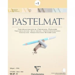 Clairefontaine Papier do pasteli suchych Pastelmat - - nr 1, 24 x 30 cm, 360g, 12 ark. > Papier Do Pasteli