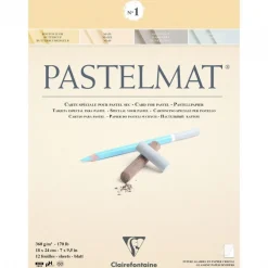 Clairefontaine Papier do pasteli suchych Pastelmat - - nr 2, 24 x 30 cm, 360g, 12 ark. > Papier Do Pasteli