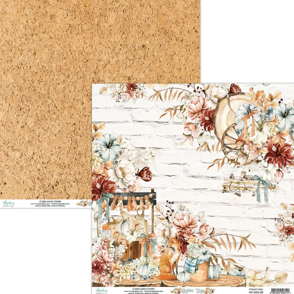 Mintay by Karola Papier do scrapbookingu 30,5 x 30,5 cm - Mintay - Golden Days 03 > Papiery Do Scrapbookingu