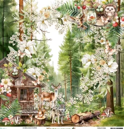 Mintay by Karola Papier do scrapbookingu 30,5 x 30,5 cm - Mintay - Wildwood Secrets 01 ><noscript><img width=
