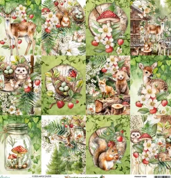 Mintay by Karola Papier do scrapbookingu 30,5 x 30,5 cm - Mintay - Wildwood Secrets 06