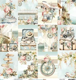 Mintay by Karola Papier do scrapbookingu 30,5 x 30,5 cm - Mintay - Bon Voyage 06