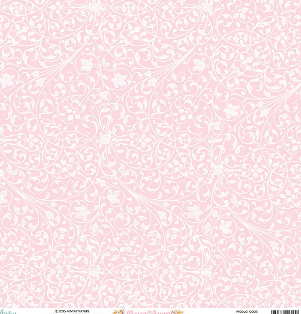 Mintay by Karola Papier do scrapbookingu 30,5 x 30,5 cm - Mintay - Blossom Serenity 01 > Papiery Do Scrapbookingu