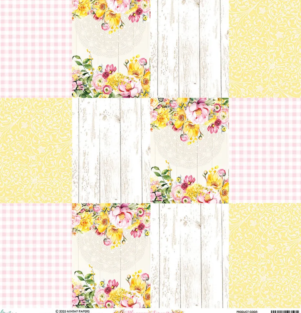 Mintay by Karola Papier do scrapbookingu 30,5 x 30,5 cm - Mintay - Blossom Serenity 06