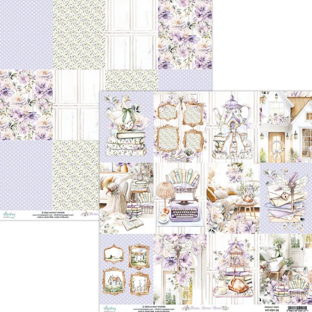 Mintay by Karola Papier do scrapbookingu 30,5 x 30,5 cm - Mintay - Home Sweet Home 06