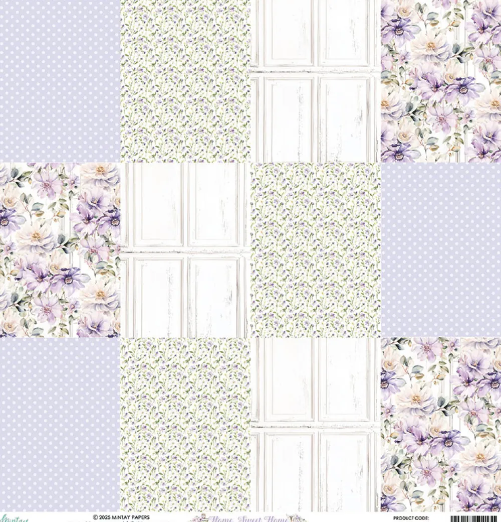 Mintay by Karola Papier do scrapbookingu 30,5 x 30,5 cm - Mintay - Home Sweet Home 06