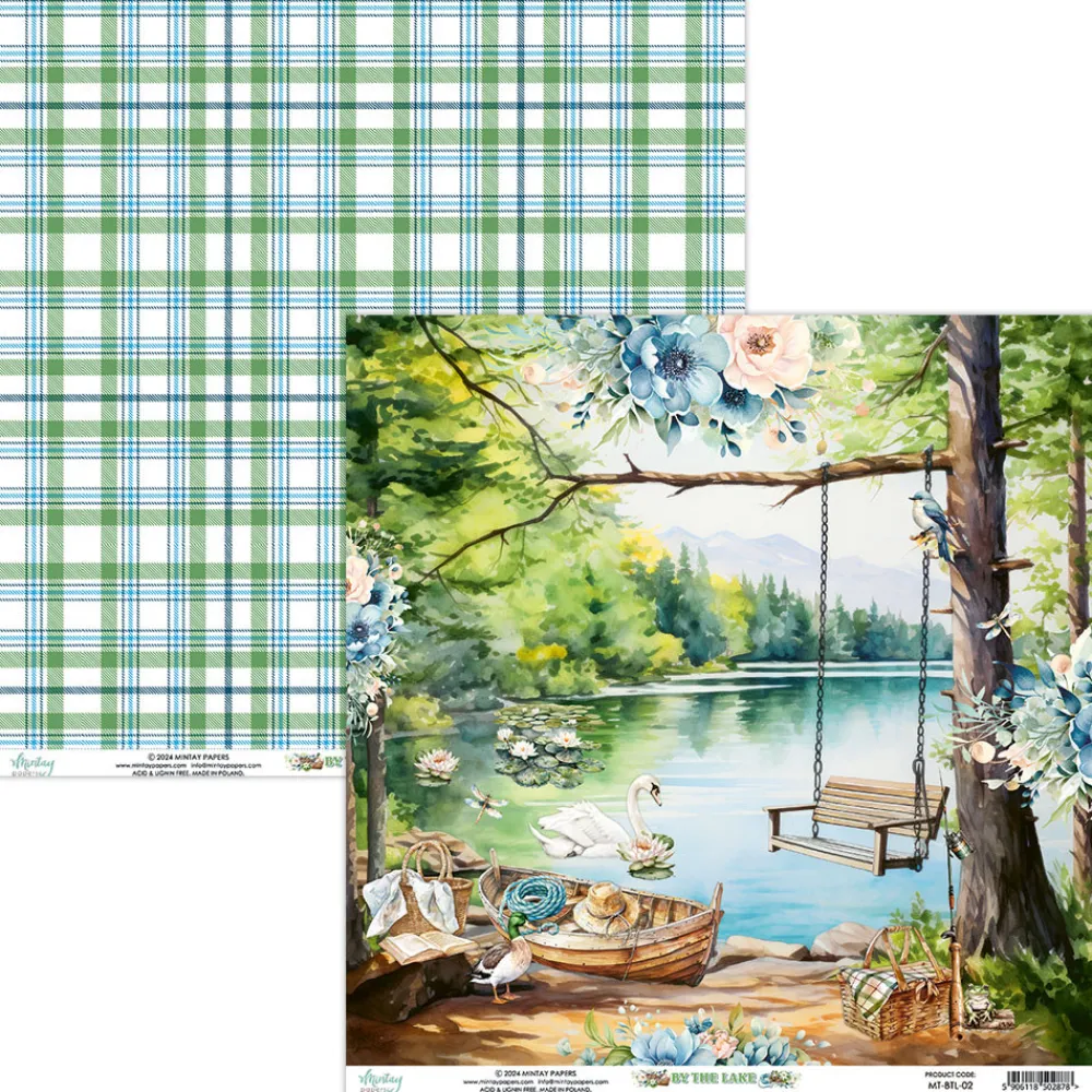 Mintay by Karola Papier do scrapbookingu 30,5 x 30,5 cm - Mintay - By The Lake 03 > Papiery Do Scrapbookingu