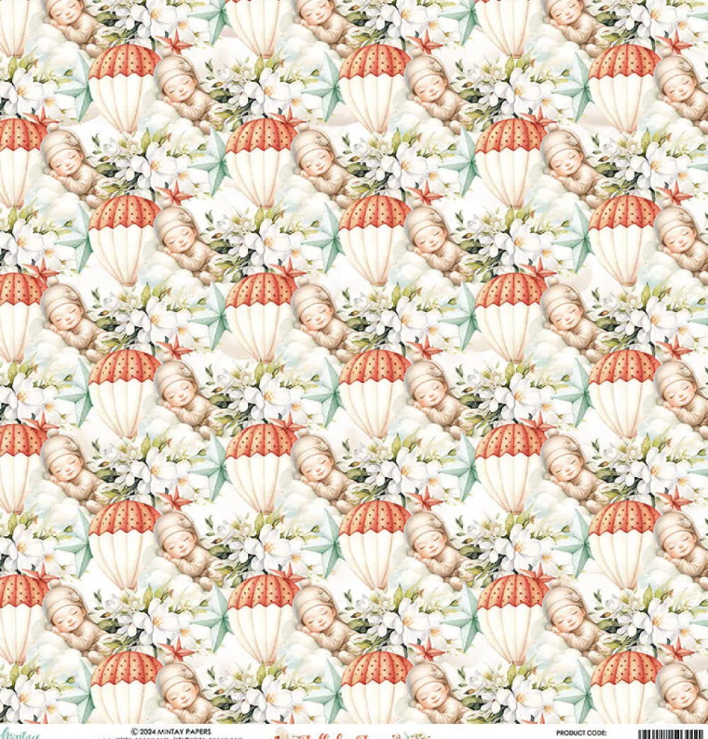 Mintay by Karola Papier do scrapbookingu 30,5 x 30,5 cm - Mintay - Lullaby Lane 04