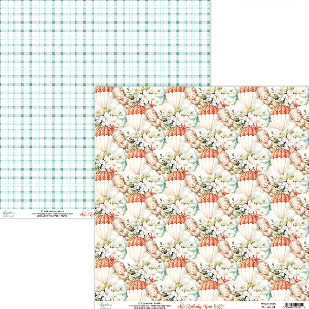 Mintay by Karola Papier do scrapbookingu 30,5 x 30,5 cm - Mintay - Lullaby Lane 04