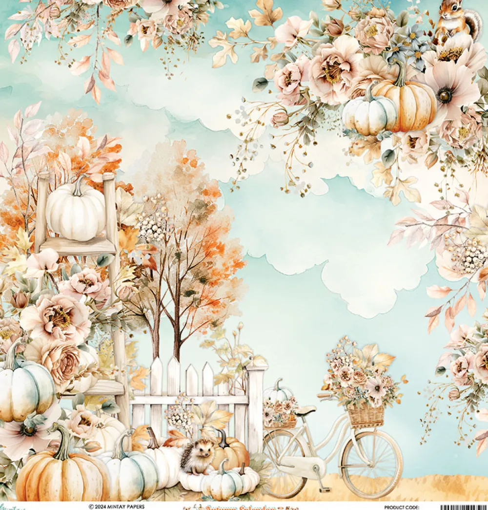 Mintay by Karola Papier do scrapbookingu 30,5 x 30,5 cm - Mintay - Autumn Splendor 01