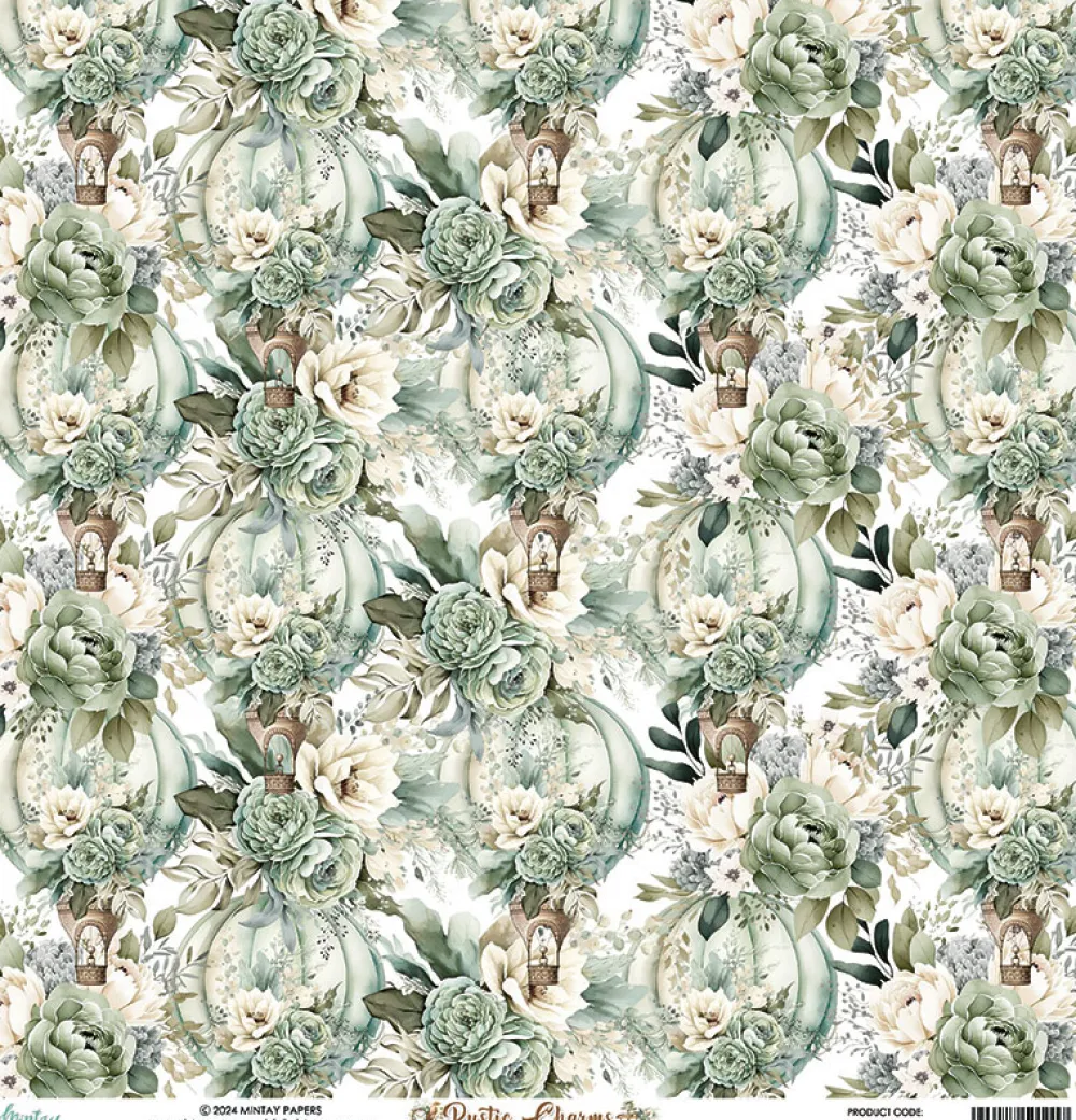 Mintay by Karola Papier do scrapbookingu 30,5 x 30,5 cm - Mintay - Rustic Charms 05