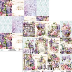 Mintay by Karola Papier do scrapbookingu 30,5 x 30,5 cm - Mintay - Lilac Garden 06 > Papiery Do Scrapbookingu