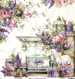 Mintay by Karola Papier do scrapbookingu 30,5 x 30,5 cm - Mintay - Lilac Garden 01