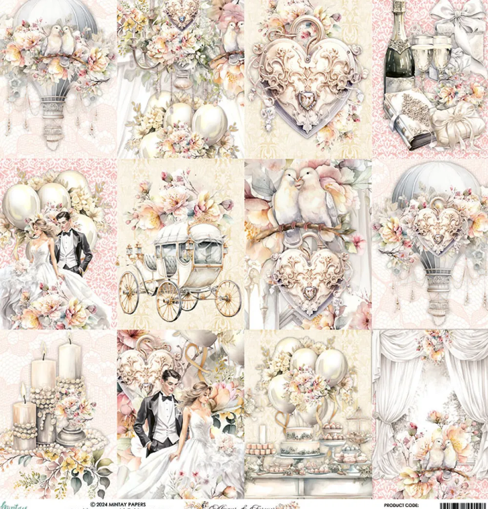 Mintay by Karola Papier do scrapbookingu 30,5 x 30,5 cm - Mintay - Always & Forever 06 > Papiery Do Scrapbookingu