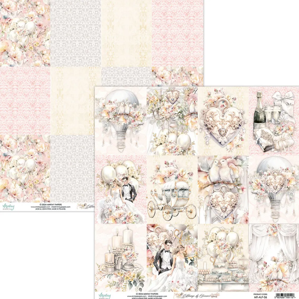 Mintay by Karola Papier do scrapbookingu 30,5 x 30,5 cm - Mintay - Always & Forever 06 > Papiery Do Scrapbookingu