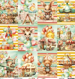 Mintay by Karola Papier do scrapbookingu 30,5 x 30,5 cm - Mintay - Playtime 05 > Papiery Do Scrapbookingu