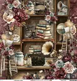 Mintay by Karola Papier do scrapbookingu 30,5 x 30,5 cm - Mintay - Antique Shop 01 > Papiery Do Scrapbookingu