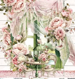 Mintay by Karola Papier do scrapbookingu 30,5 x 30,5 cm - Mintay - Peony Garden 02 > Papiery Do Scrapbookingu