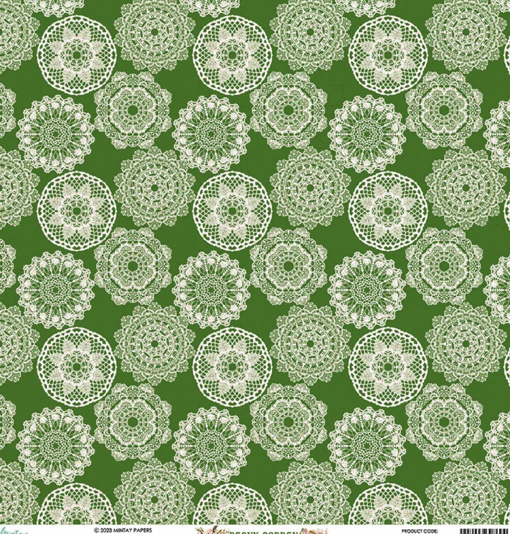 Mintay by Karola Papier do scrapbookingu 30,5 x 30,5 cm - Mintay - Peony Garden 02 > Papiery Do Scrapbookingu