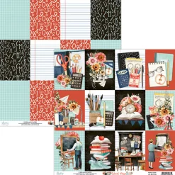 Mintay by Karola Papier do scrapbookingu 30,5 x 30,5 cm - Mintay - School Days 06 > Papiery Do Scrapbookingu