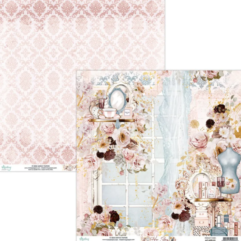 Mintay by Karola Papier do scrapbookingu 30,5 x 30,5 cm - Mintay - Her Story 01 > Papiery Do Scrapbookingu