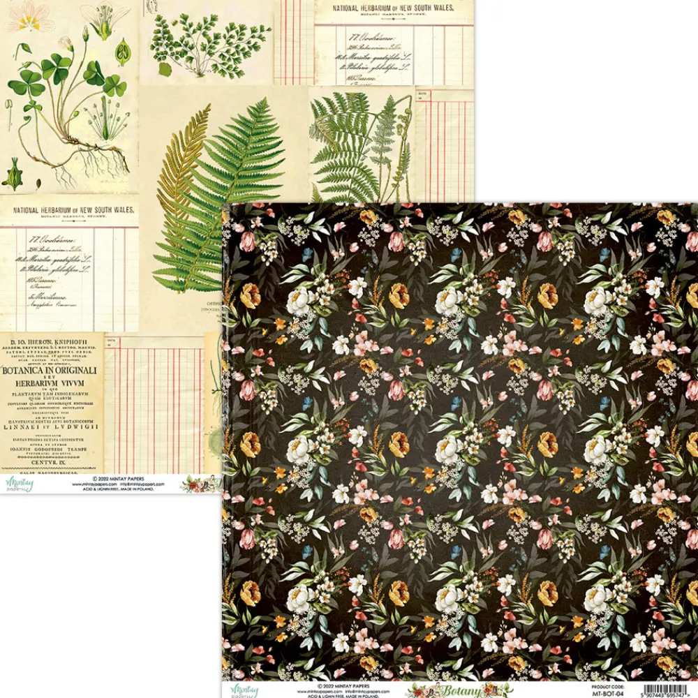 Mintay by Karola Papier do scrapbookingu 30,5 x 30,5 cm - Mintay - Botany 04