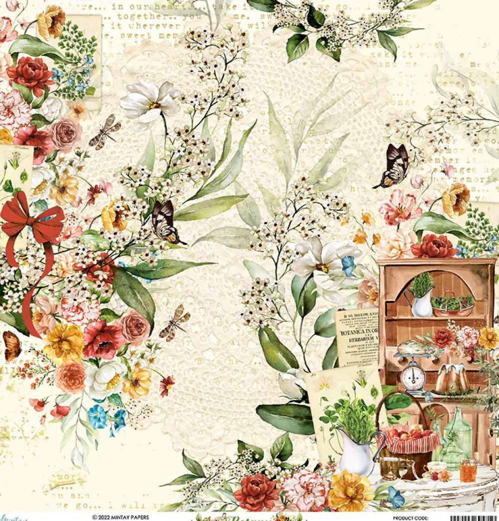 Mintay by Karola Papier do scrapbookingu 30,5 x 30,5 cm - Mintay - Botany 01