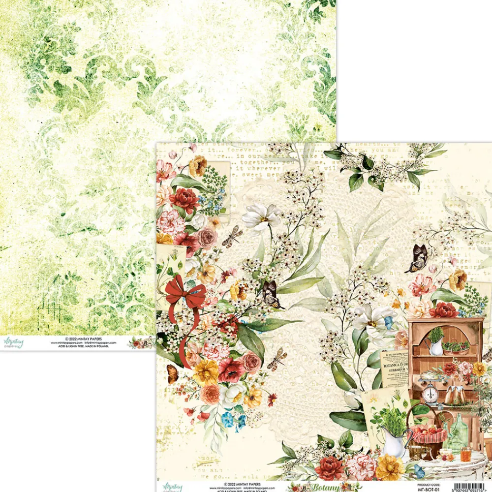Mintay by Karola Papier do scrapbookingu 30,5 x 30,5 cm - Mintay - Botany 01