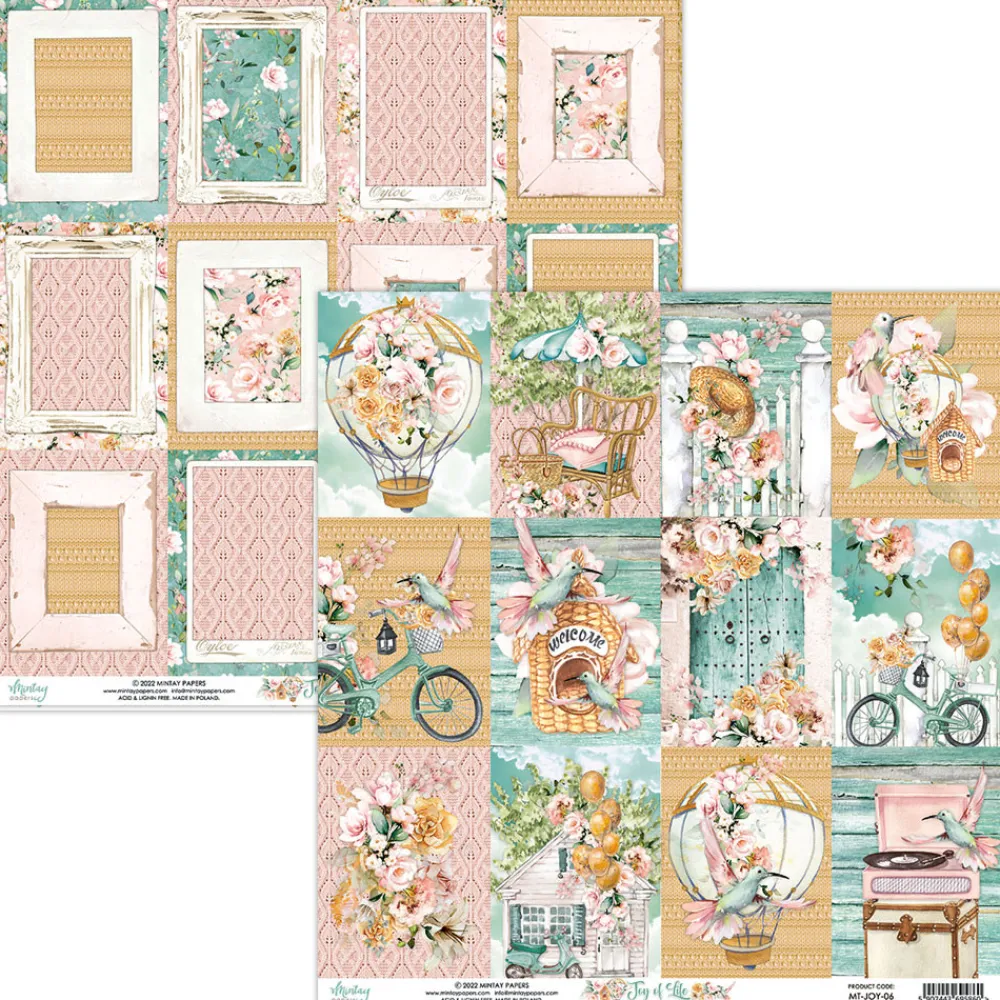 Mintay by Karola Papier do scrapbookingu 30,5 x 30,5 cm - Mintay - Joy of Life 06