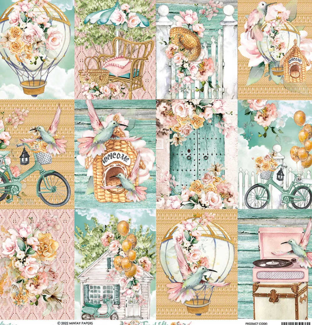 Mintay by Karola Papier do scrapbookingu 30,5 x 30,5 cm - Mintay - Joy of Life 06