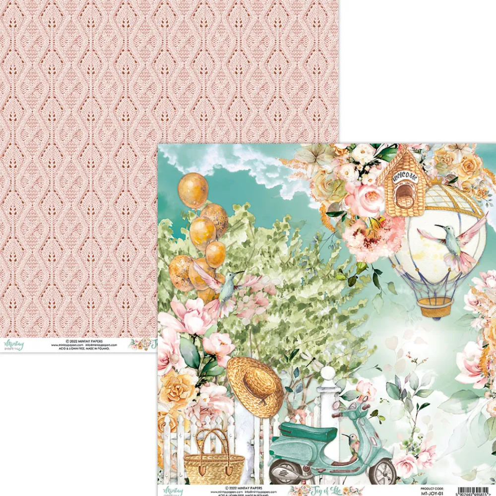 Mintay by Karola Papier do scrapbookingu 30,5 x 30,5 cm - Mintay - Joy of Life 01