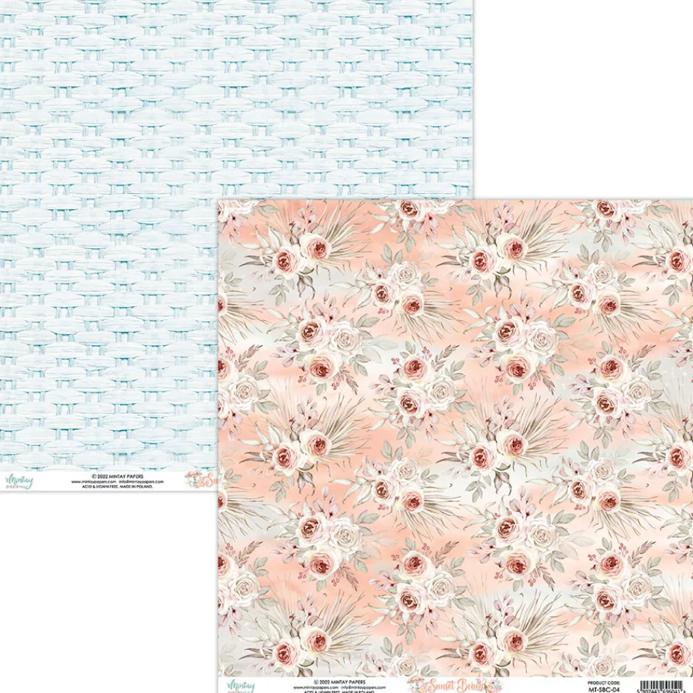 Mintay by Karola Papier do scrapbookingu 30,5 x 30,5 cm - Mintay - Sunset Beach 04