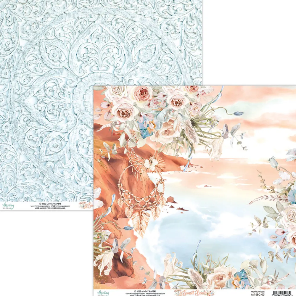 Mintay by Karola Papier do scrapbookingu 30,5 x 30,5 cm - Mintay - Elodie 06 > Papiery Do Scrapbookingu