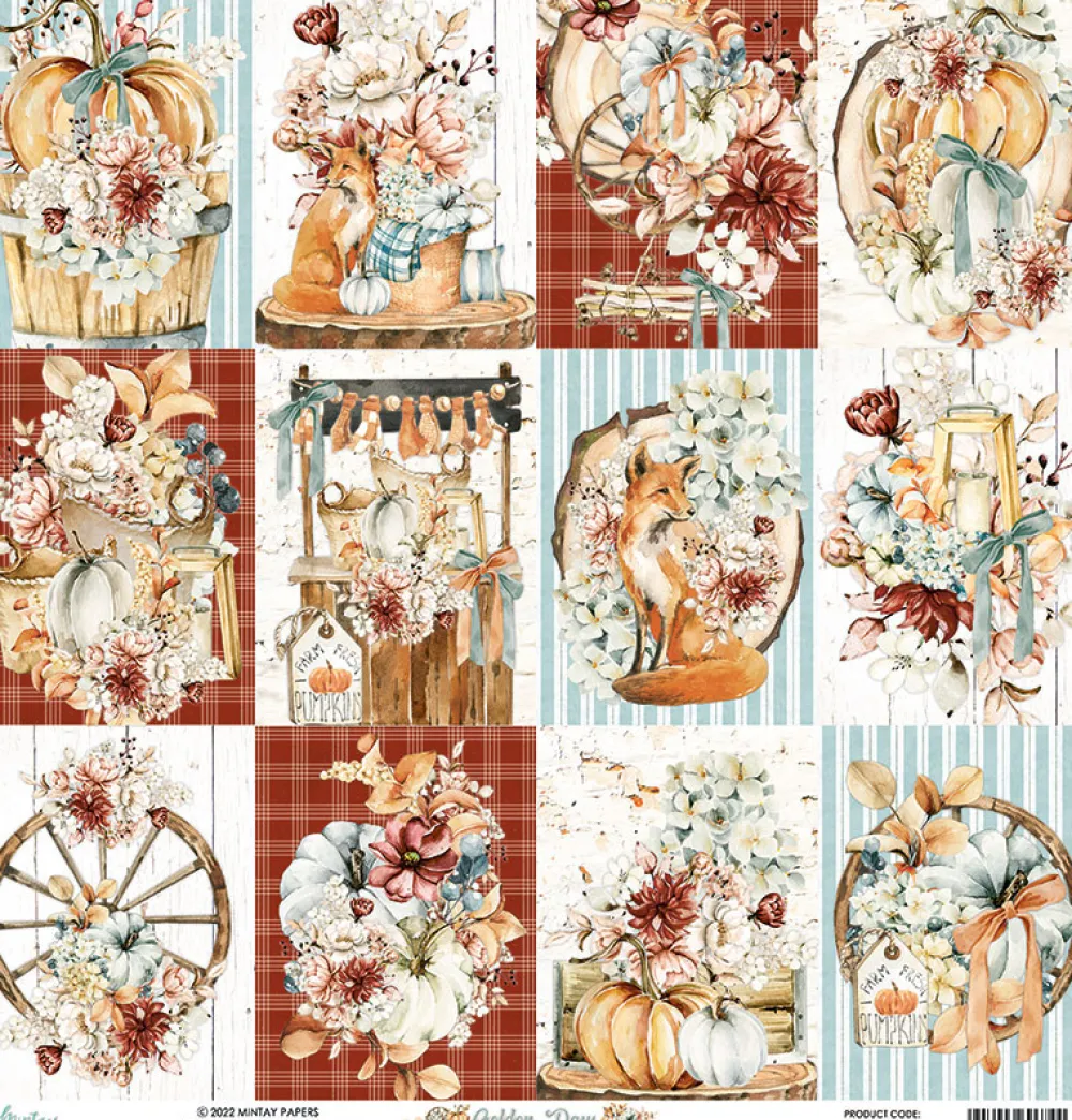 Mintay by Karola Papier do scrapbookingu 30,5 x 30,5 cm - Mintay - Golden Days 06