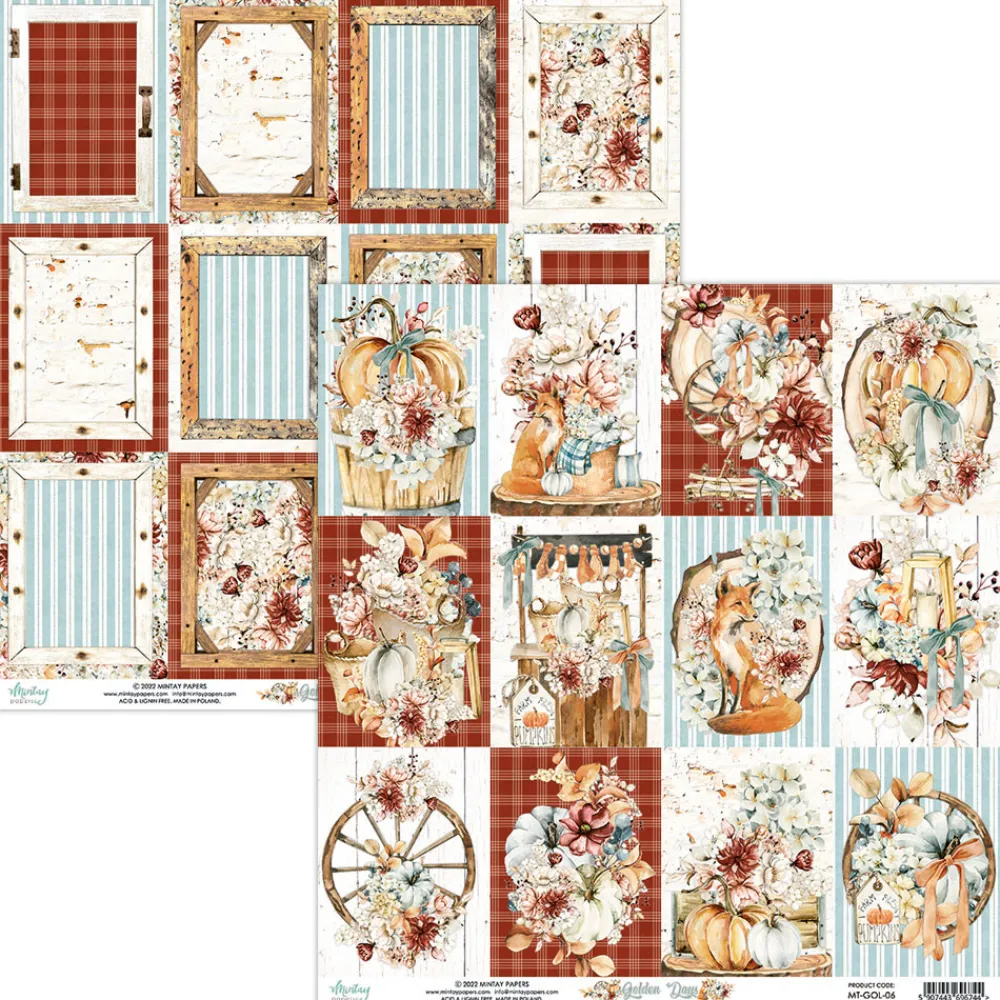 Mintay by Karola Papier do scrapbookingu 30,5 x 30,5 cm - Mintay - Golden Days 06