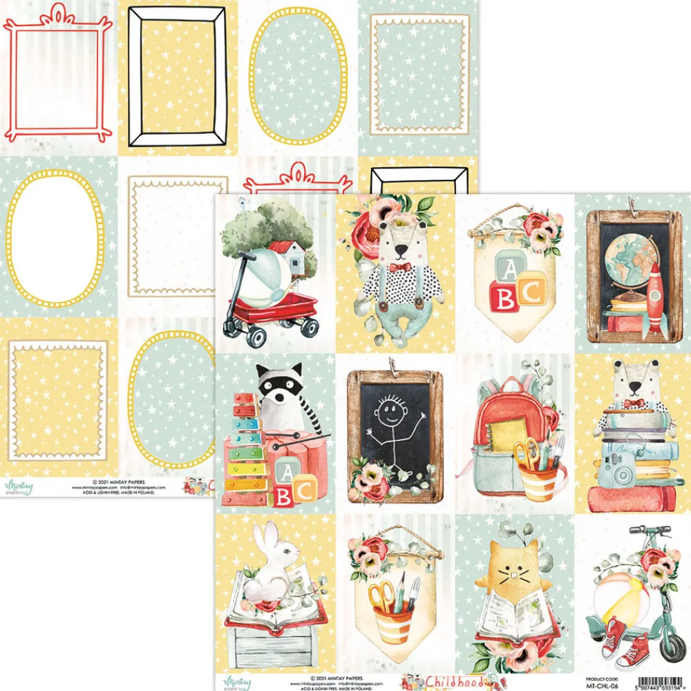 Mintay by Karola Papier do scrapbookingu 30 x 30 cm - Mintay - Childhood 06