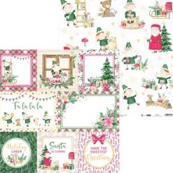 Piatek Trzynastego Papier do scrapbookingu 30,5 x 30,5 cm - Piątek Trzynastego - Santa's Workshop 05
