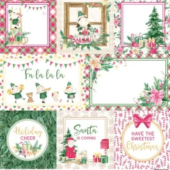 Piatek Trzynastego Papier do scrapbookingu 30,5 x 30,5 cm - Piątek Trzynastego - Santa's Workshop 05