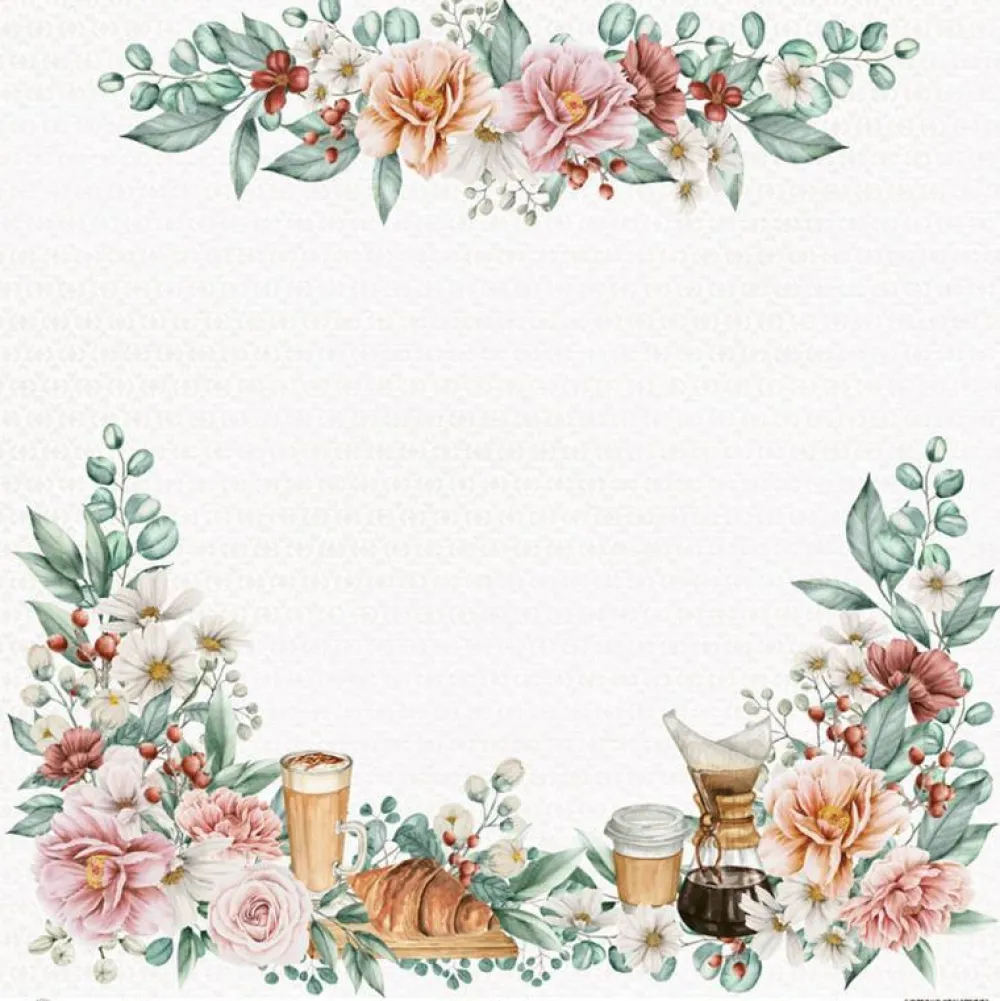 Piatek Trzynastego Papier do scrapbookingu 30,5 x 30,5 cm - Piątek Trzynastego - Coffee Break 06 > Papiery Do Scrapbookingu