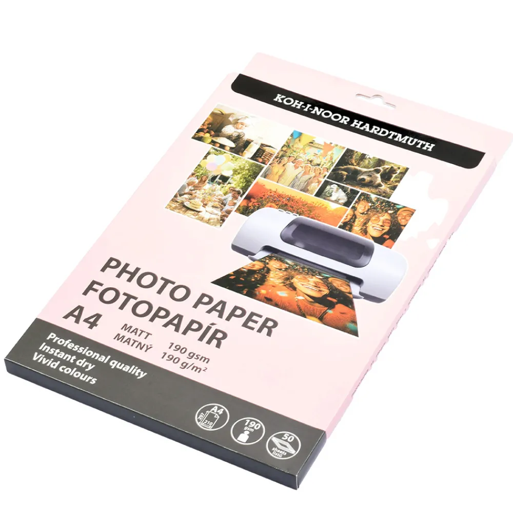KOH-I-NOOR Papier fotograficzny matowy A4 - - 190 g/m² 50 ark. > Papier Fotograficzny