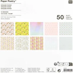 Rico Design Papier origami Futschikato Kwiaty - Paper Poetry - 15 x 15 cm, 50 ark. ><noscript><img width=