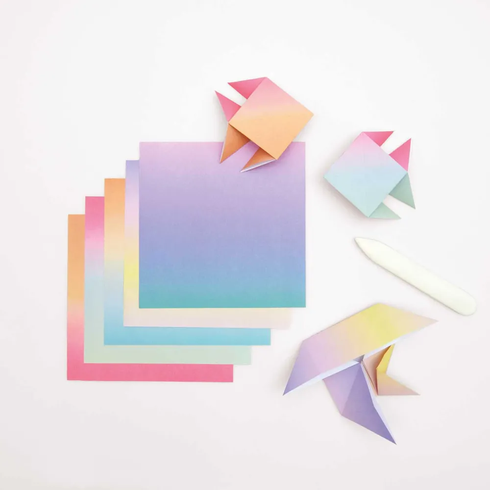 Rico Design Papier origami Linear Gradient - Paper Poetry - 15 x 15 cm, 100 ark.