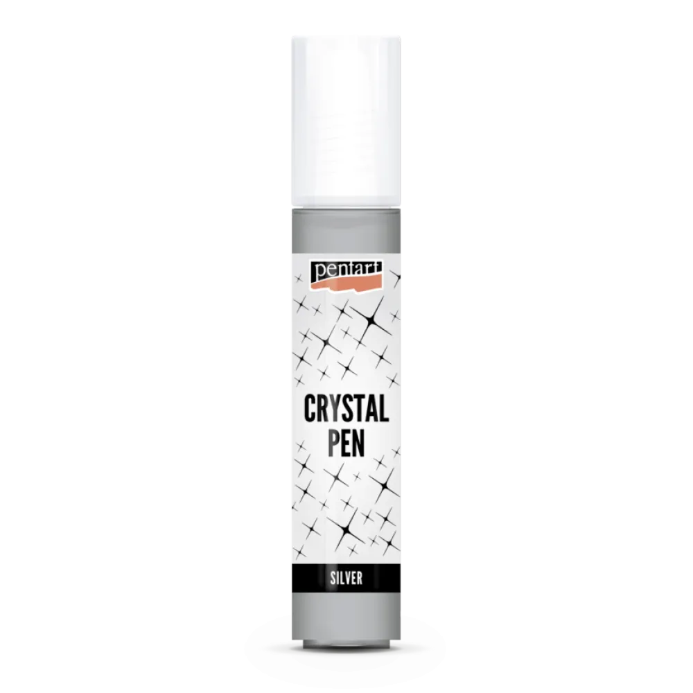 Pentart Pasta strukturalna Crystal w pisaku - - srebrna, 30 ml > Media Do Decoupage