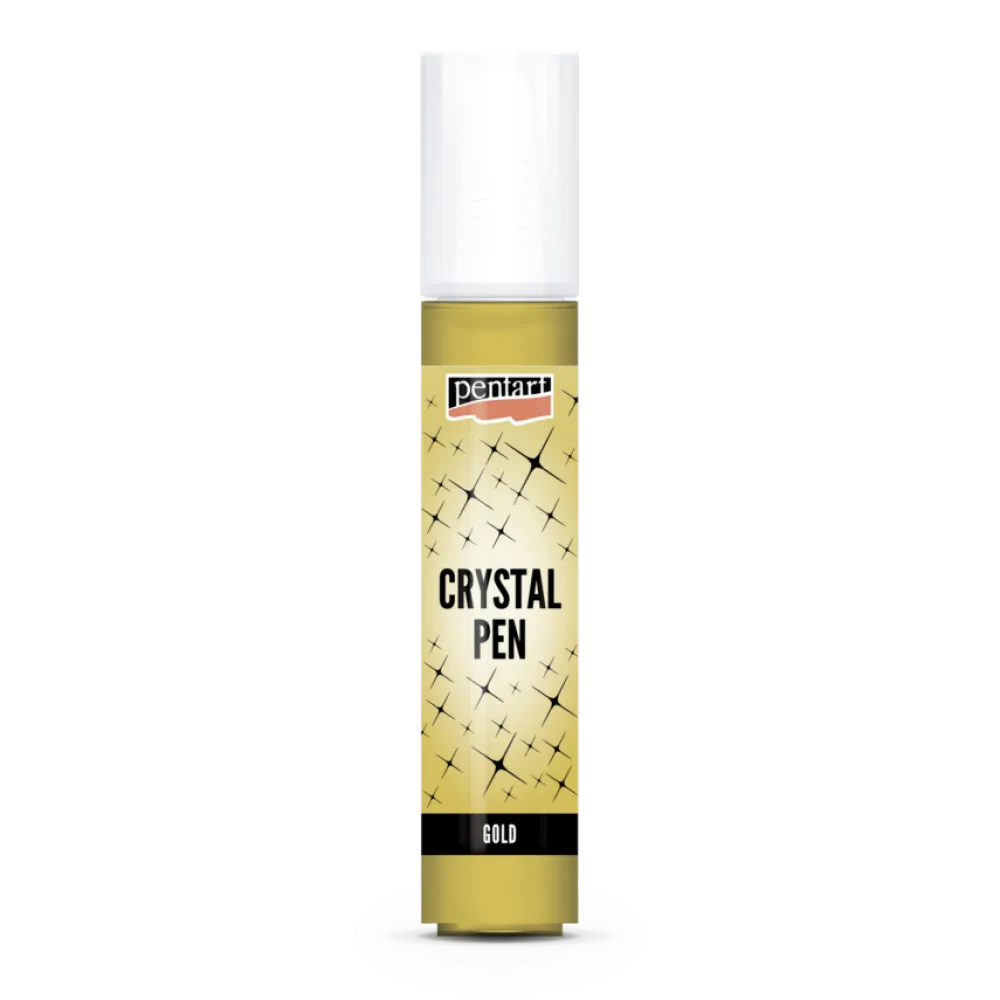 Pentart Pasta strukturalna Crystal w pisaku - - złota, 30 ml