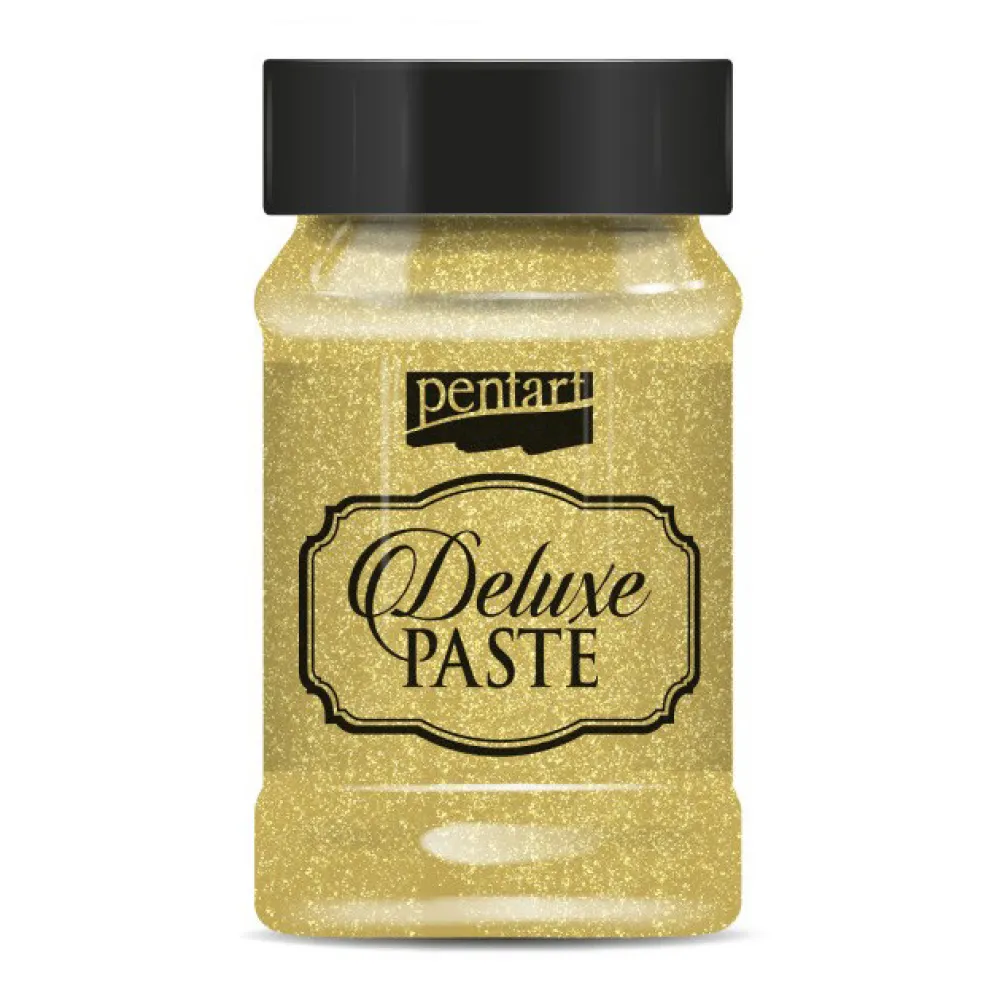 Pentart Pasta strukturalna Deluxe - - złota, 100 ml > Media Do Decoupage
