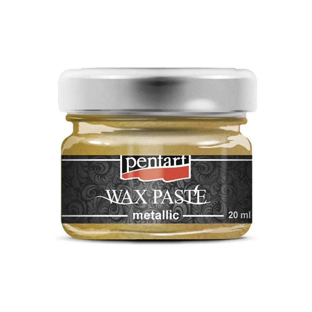 Pentart Pasta woskowa - - złota, 20 ml