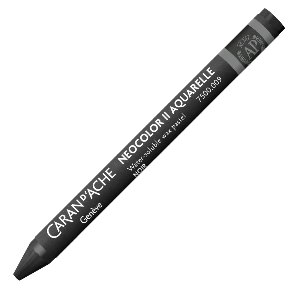 Caran d'Ache Pastela akwarelowa Neocolor II - - 009, Black