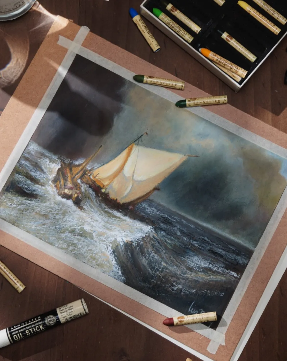 Sennelier Pastela olejna Artist' - - 228, Charcoal > Pastele